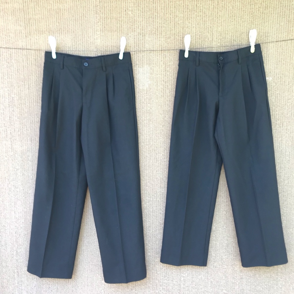 Black pleated dress pants boys size 12